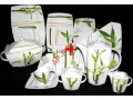 Zastawa stołowa http://www.porcelana24.pl/serwis-obiadowo-kawowy-12-85-lubiana-victoria-3394-bambus.html