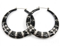 http://www.iloko.pl/product-pol-8066-KOLCZYKI-XXL-KOLA-DUZE-BOHO.html.Duże koła czarno-srebrne - 27,50zł!!!