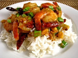 Shrimp Kung Pao on Rice 500a
