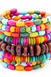 14944901-colorful-fashion-bracelets-on-a-white-background