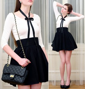 black,blouse,cute,fashion,girl,white-c45e9aaa9d76694255e2449dbf8e3c29_h