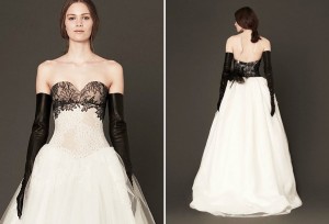 Vera Wang Wedding Dresses Spring 2014 sheer see thru black lace