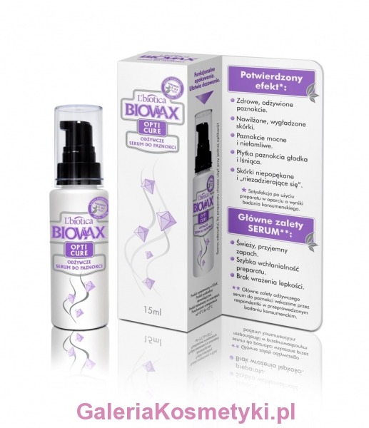 Serum Opti Cure Biovax dba o Twoje paznokcie!