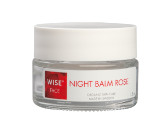 Night Balm Rose 15 ml, balsam do twarzy na noc WISE lavendic