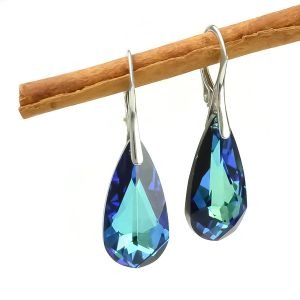 Kolczyki-Swarovski-Elements-Migdal-Bermuda-Blue-Ba11