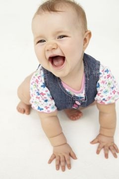 Portrait of happy baby