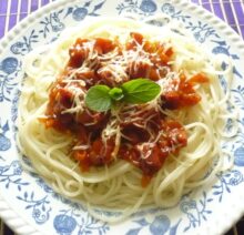 spaghetti a'la bolognese!!