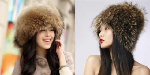 Autumn-and-winter-male-Women-raccoon-fur-hat-fox-fur-hat-dome-mongolian-hat-g42-horz