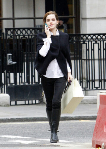 Emma Watson is seen shopping in London