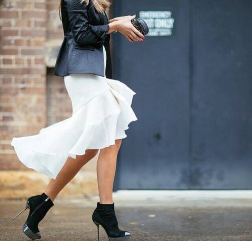 wp2sux-l-610x610-dress-white+frills+black+jacket+heels+fashion+week