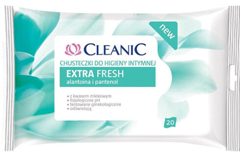 Cleanic Extra Fresh chusteczki do higieny intymnej_cena 7.39 zł (20 szt