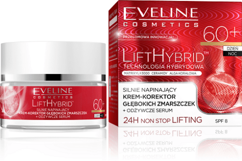 web_Silnie Napinajacy Krem - Korektor Glebokich Zmarszczek + Odzywcze Serum 60+LIFT HYBRID