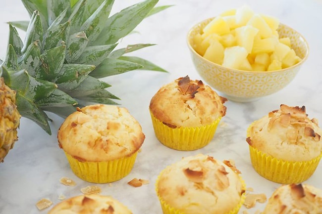 muffinki z ananasem
