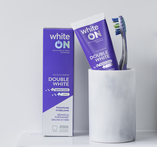 Pasta do zębów whiteON DOUBLE WHITE z optycznym rozjaśniaczem!