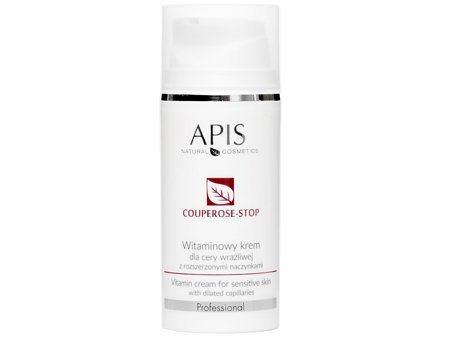 Apis - Professional - Couperose-Stop - Vitamin Cream - Witaminowy Krem dla Cery Wrażliwej z Rozszerzonymi Naczynkami - 100ml