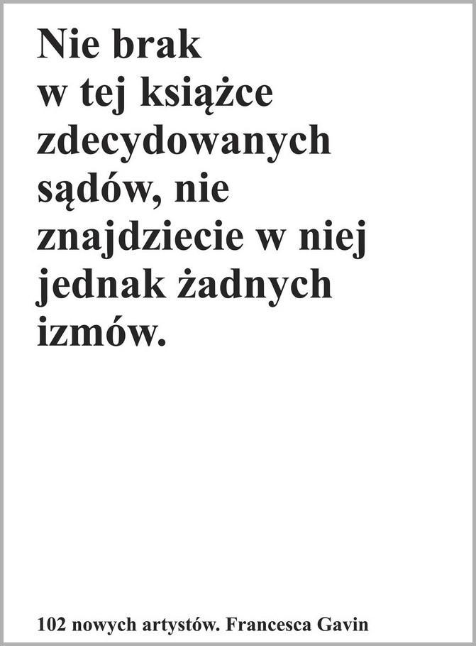 102 nowych artystów książka