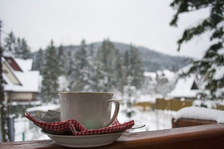 kawa w górach
