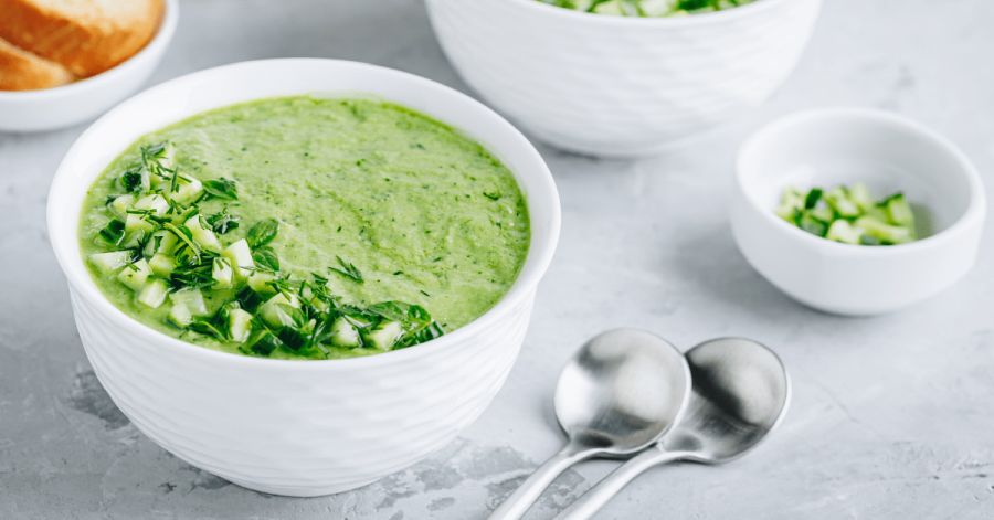 zupa z zielonego ogórka n a zimno
