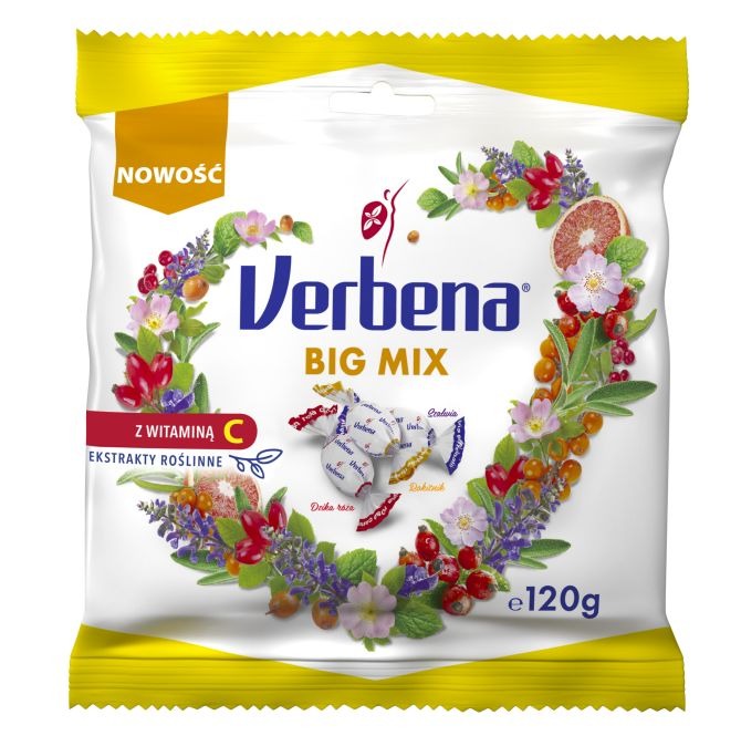 Cukierki Verbena Big Mix: Dzika róża, szałwia i rokitnik