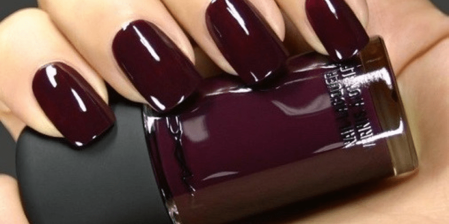 manicure burgund