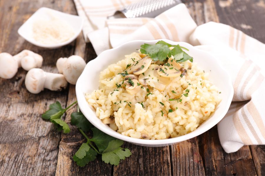 Klasyczne Risotto z Pieczarkami