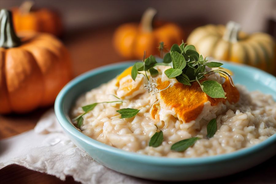 risotto z dynią