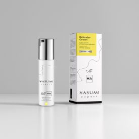 Nawilżenie i ochrona przeciwsłoneczna od Yasumi - Defender Cream SPF 50 + HA