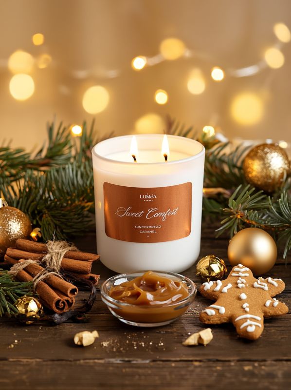 Świeca sojowa Luméa Candle – naturalna świeca o zapachu wanilii i przypraw