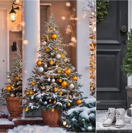 Zimowa magia - jak stylowo ozdobić choinkę w ogrodzie i na tarasie