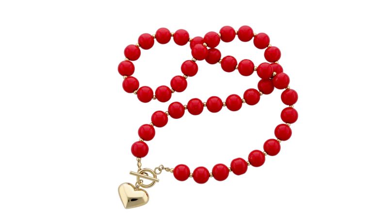 Bransoletka dalmatyńczyk, serduszko, stal pozłacana, Vezzi, S112258Z00; 89,90 zł