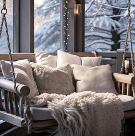 Zimowy balkon pełen ciepła – pomysły na przytulną aranżację mimo mrozu