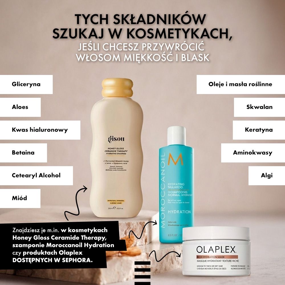 kosmetyki na suche wlosy