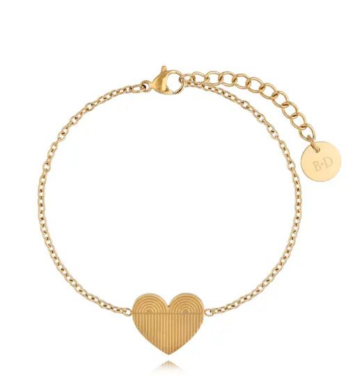 Bransoletka złota z sercem Boho Hear