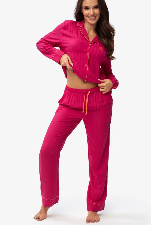 różowa piżama damska