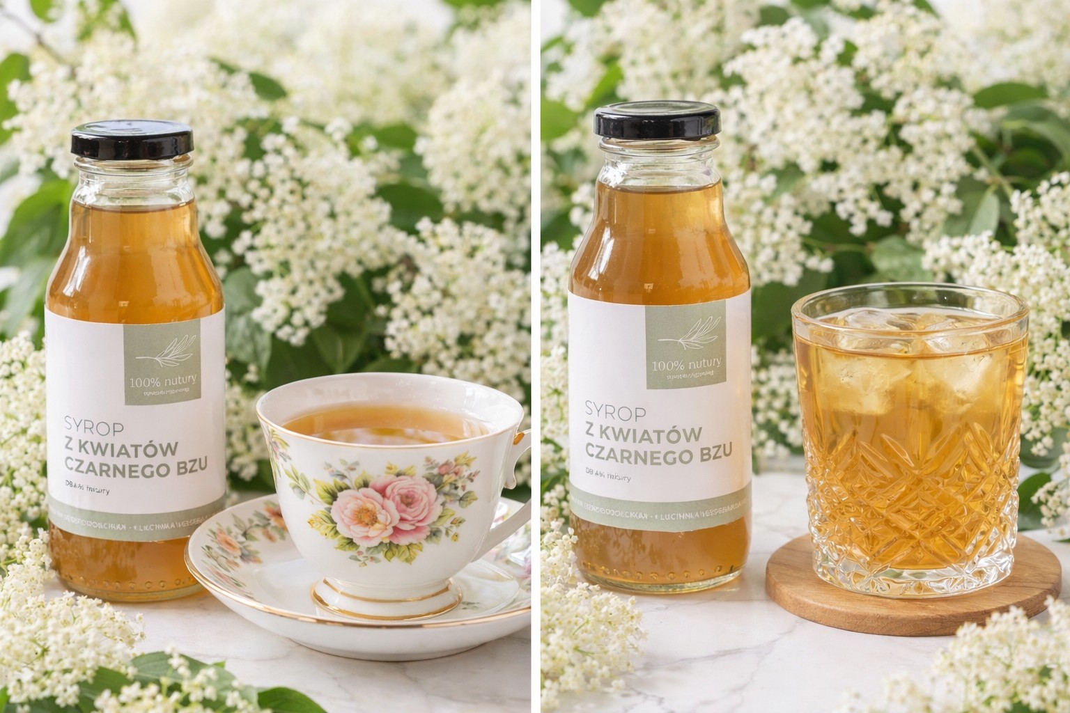 syrop z&nbsp;kwiatów czarnego bzu