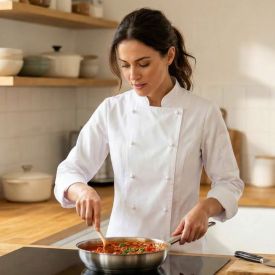 Profesjonalny styl w domowej kuchni – dlaczego warto postawić na odzież gastronomiczną?