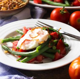 Sałatka z zielonej fasolki i burratą – lekkość, która smakuje wiosną