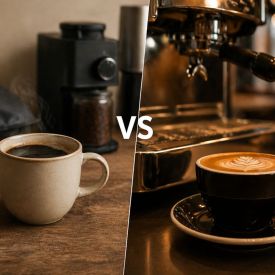 Dlaczego ta sama kawa smakuje inaczej w domu niż w kawiarni?