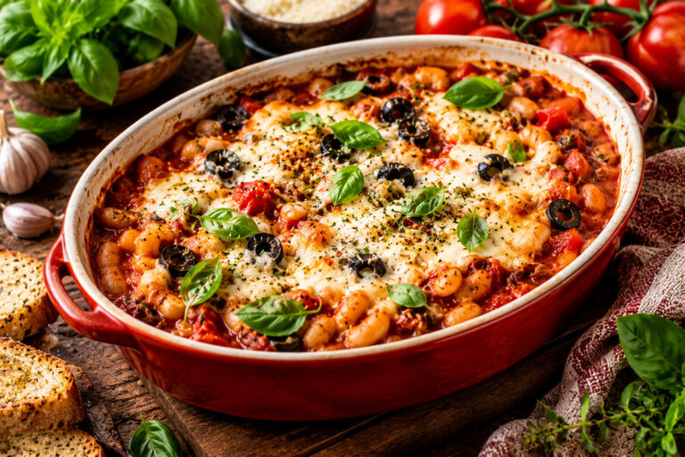 Pizza beans, czyli fasola zapiekana z&nbsp;pomidorami i&nbsp;serem. Ten internetowy hit to pomysł na szybki obiad